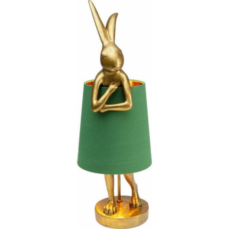 Настольная лампа Golden Hare/ green lampshade
