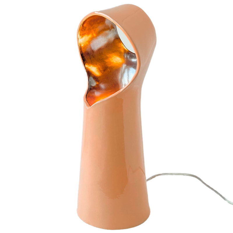 Настольная лампа NUN лососёвая