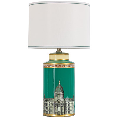 Настольная лампа Old Town Green Lampshade