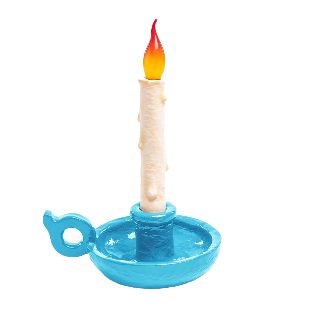 Настольная лампа Seletti Bugia light blue