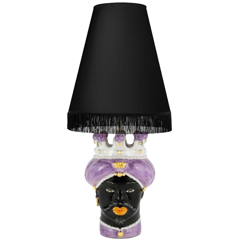 Настольная лампа Table Lamp Moro Man Medium New Violet and Black