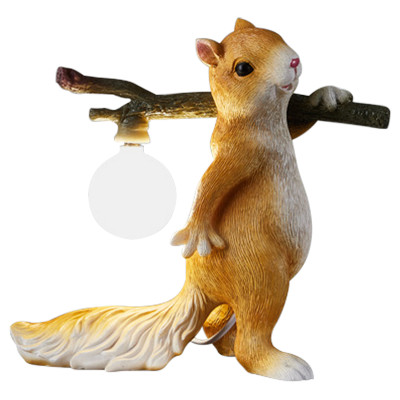 Настольная лампа для детской Белка с веткой Squirrel Table Lamp