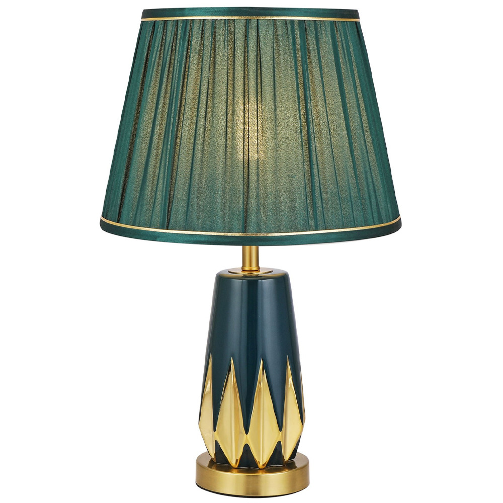 Настольная лампа с абажуром Femia Green Gold Table Lamp