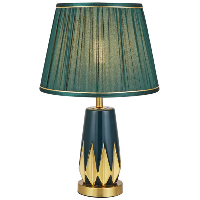 Настольная лампа с абажуром Femia Green Gold Table Lamp