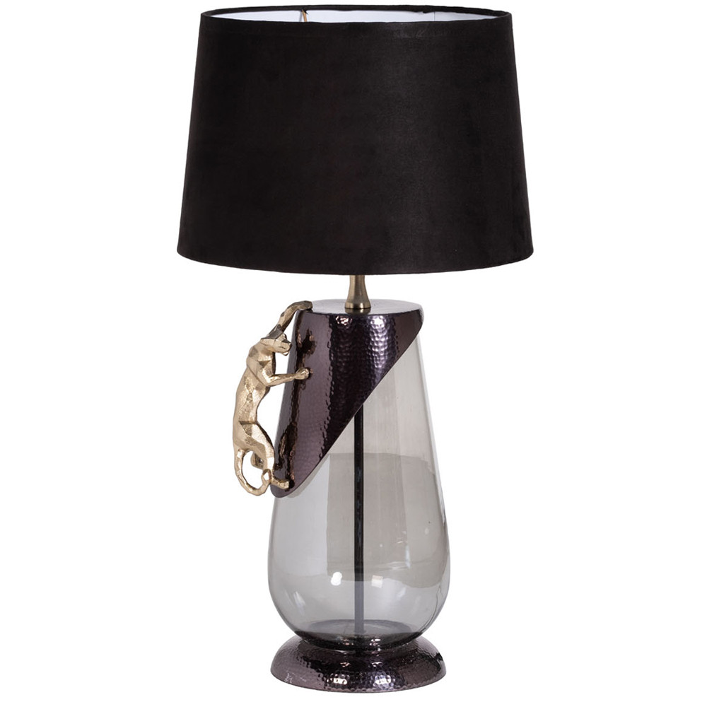 Настольная лампа с декором в виде ягуара Golden Jaguar