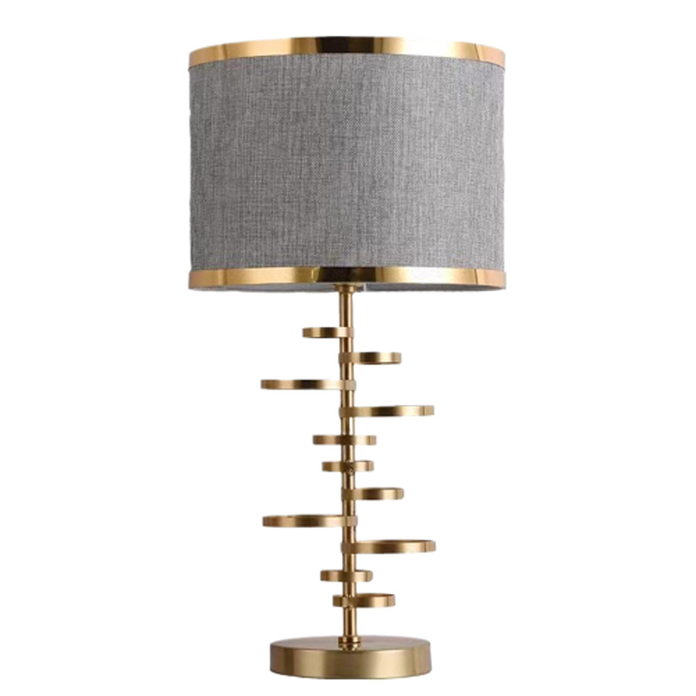 Настольная лампа с серым тканевым абажуром Stages of Light