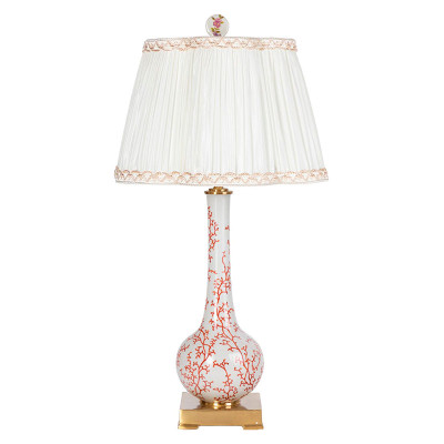 Настольная лампа светлая фарфоровая Avery