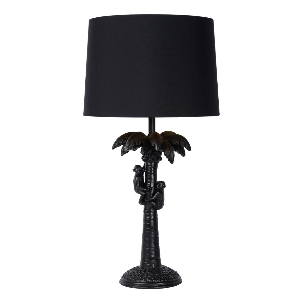 Настольная лампа Черная Пальма Monkeys on a palm table lamp black