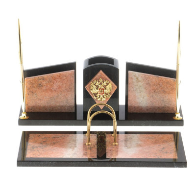 Настольный письменный набор из розового мрамора Marble Accessory