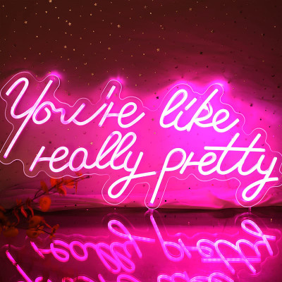 Неоновая настенная лампа "You're like really pretty" Neon Wall Lamp