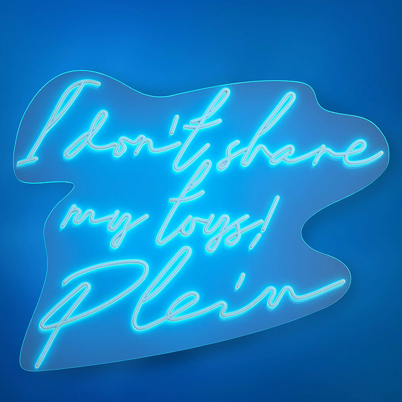 Неоновая настенная лампа Philipp Plein Neon I Don't Share My Toys