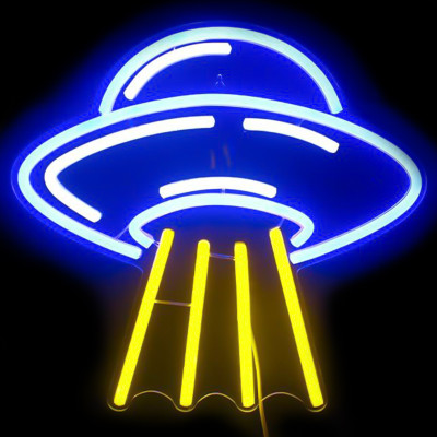 Неоновая настенная лампа UFO Neon Wall Lamp