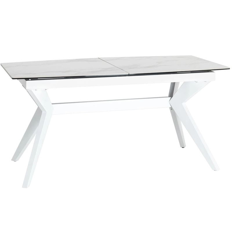 Обеденный стол Akseldor Ceramics раскладной белый