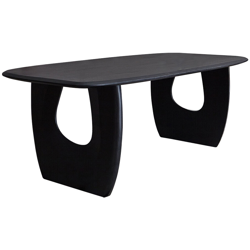 Обеденный стол из массива акации Veras Black Dining Table