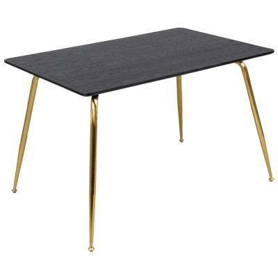 Обеденный стол на металлических ножках Casey Brass Dining Table