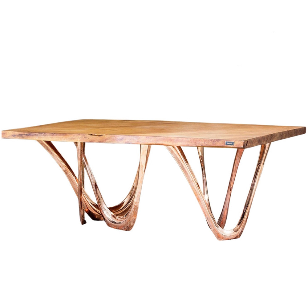 Обеденный стол прямоугольный с фигурными ножками G-table