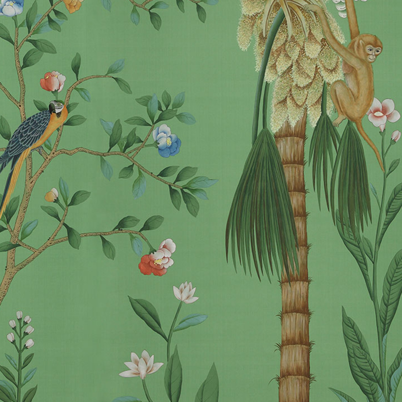 Обои ручная роспись Amazonia Emerald Green