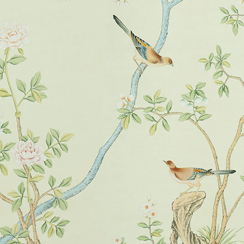 Обои ручная роспись Badminton Celadon