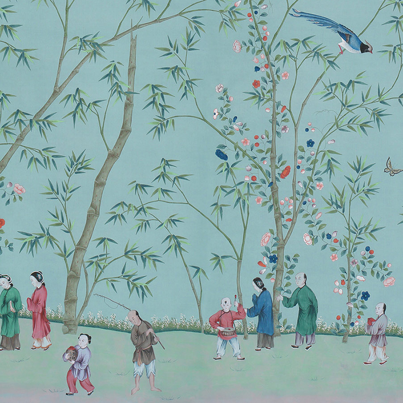 Обои ручная роспись Belton Duck Egg