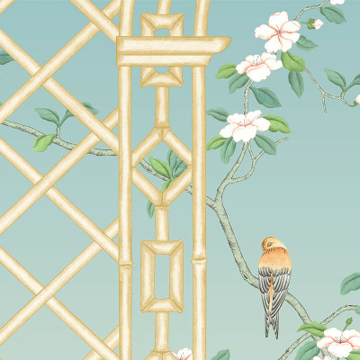 Обои ручная роспись Bird Arch Eubanks Trellis