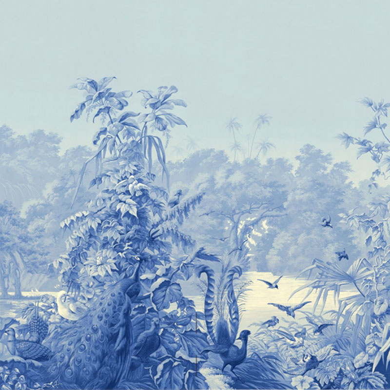 Обои ручная роспись Brazil Cyan