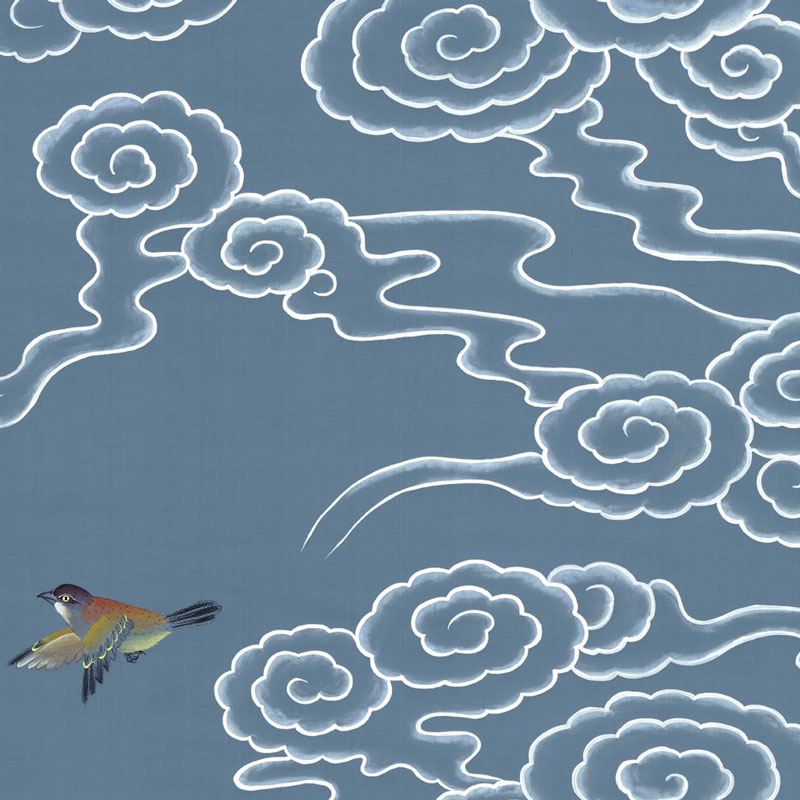 Обои ручная роспись Celeste Blue