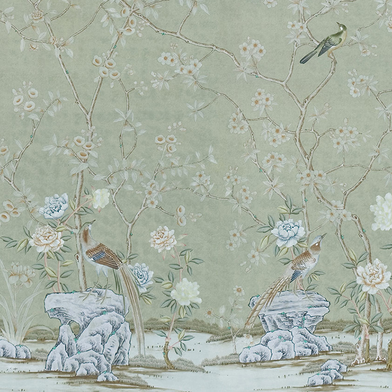 Обои ручная роспись Chatsworth Mercury Grey