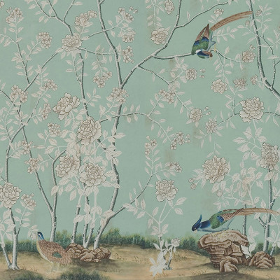 Обои ручная роспись Chatsworth Sung Blue