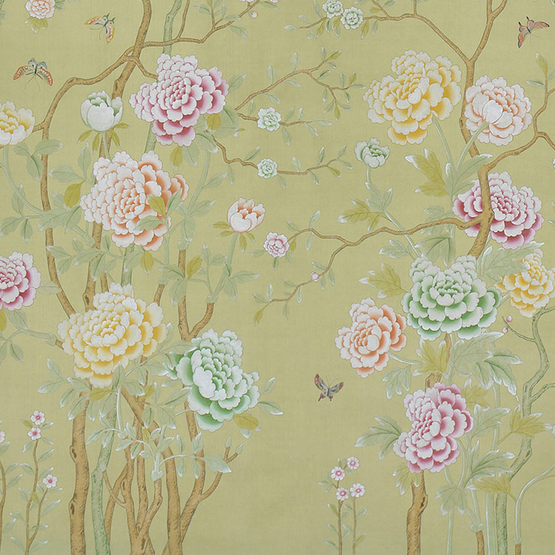 Обои ручная роспись Chelsea Pea Green