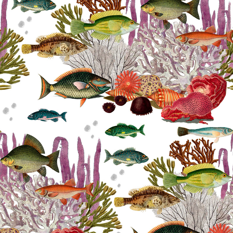 Обои ручная роспись Corales Multicolour