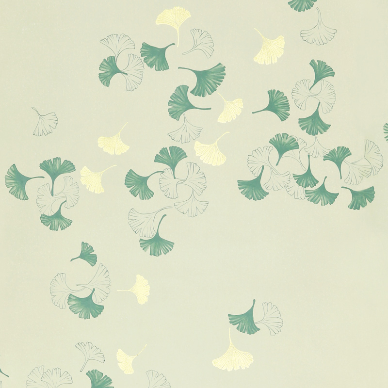 Обои ручная роспись Gingko Colourway SC-237 on grey painted Xuan paper