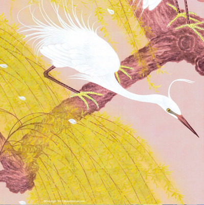 Обои ручная роспись Herons & Willows Summer
