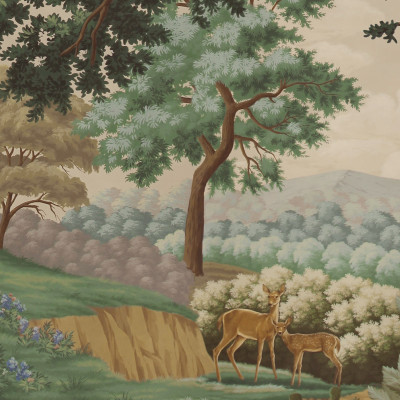 Обои ручная роспись Hill Country Scenic Special Colourway on scenic paper