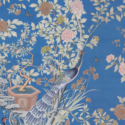 Обои ручная роспись Houghton Canton Blue