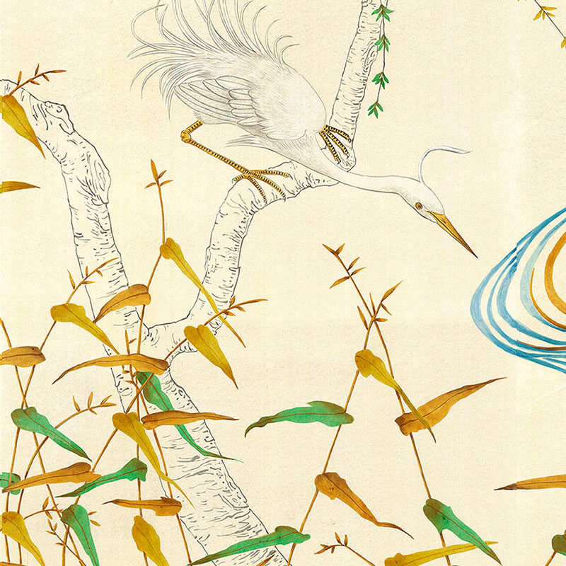 Обои ручная роспись Kimono