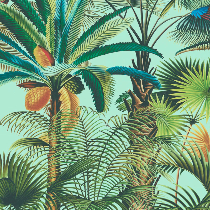 Обои ручная роспись Palmetum Sea Mist