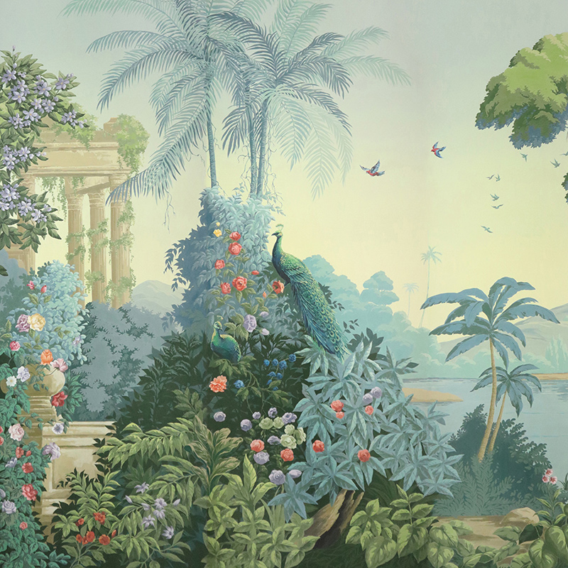 Обои ручная роспись Paradise Lost Celeste on scenic paper