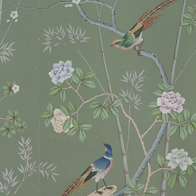 Обои ручная роспись Portobello Blue Grey