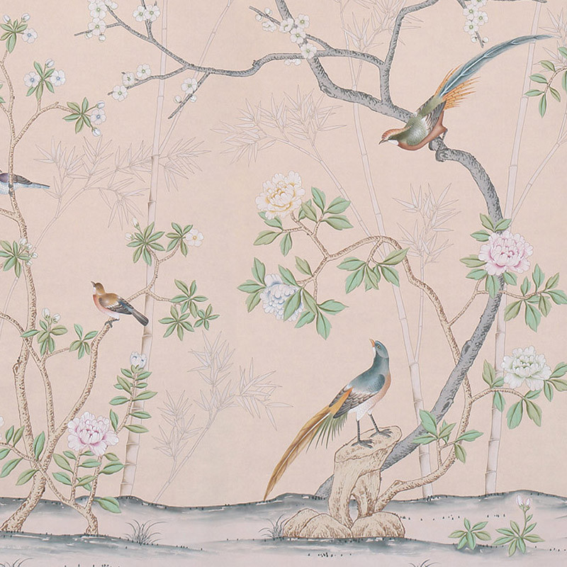 Обои ручная роспись Portobello Gentleman's Pink