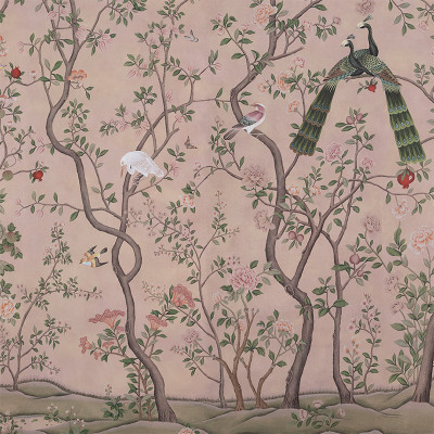 Обои ручная роспись St Laurent Pink