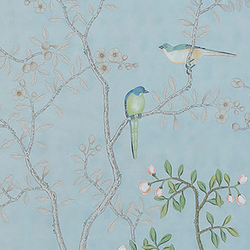 Обои ручная роспись Temple Newsam Blue