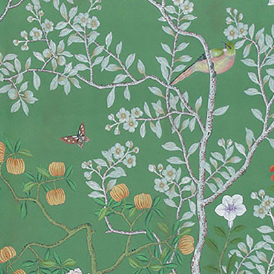 Обои ручная роспись Temple Newsam Green
