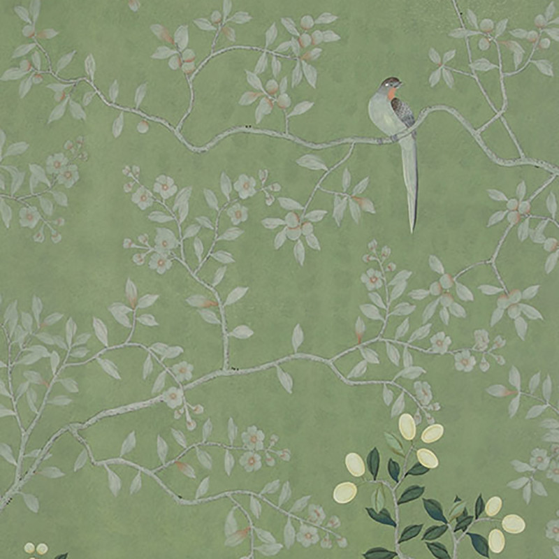 Обои ручная роспись Temple Newsam Moss Green