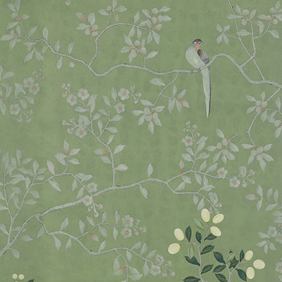 Обои ручная роспись Temple Newsam Moss Green