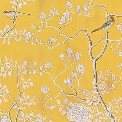 Обои ручная роспись Temple Newsam Tang Yellow