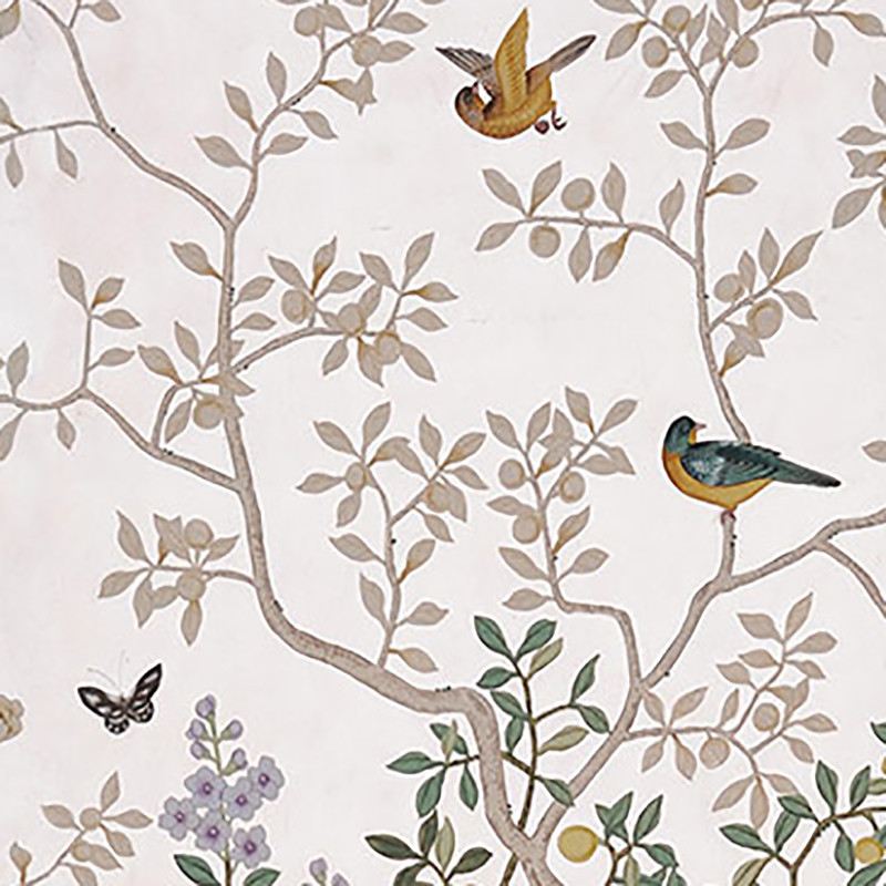 Обои ручная роспись Temple Newsam Tarnished Silver