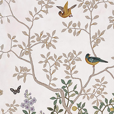 Обои ручная роспись Temple Newsam Tarnished Silver