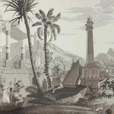 Обои ручная роспись The Incas Eau Forte on scenic paper