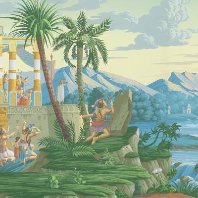 Обои ручная роспись The Incas Special Colourway on scenic paper