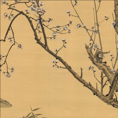 Обои ручная роспись Tree Stream